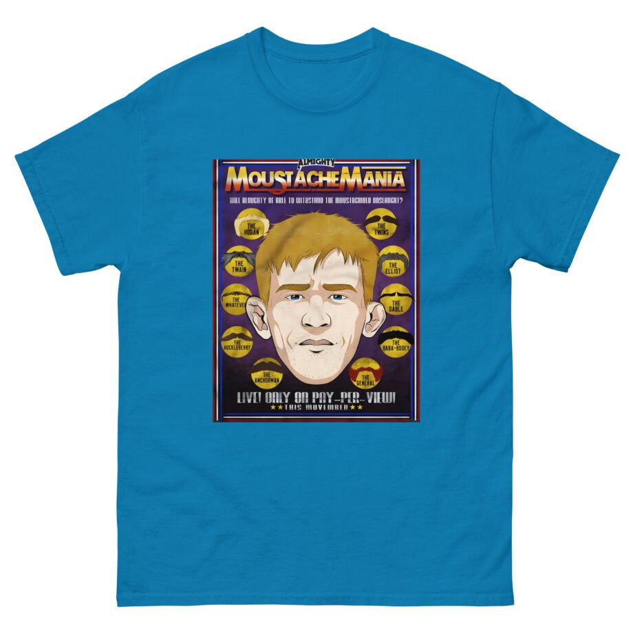 Almighty Moustache Mania Unisex classic tee