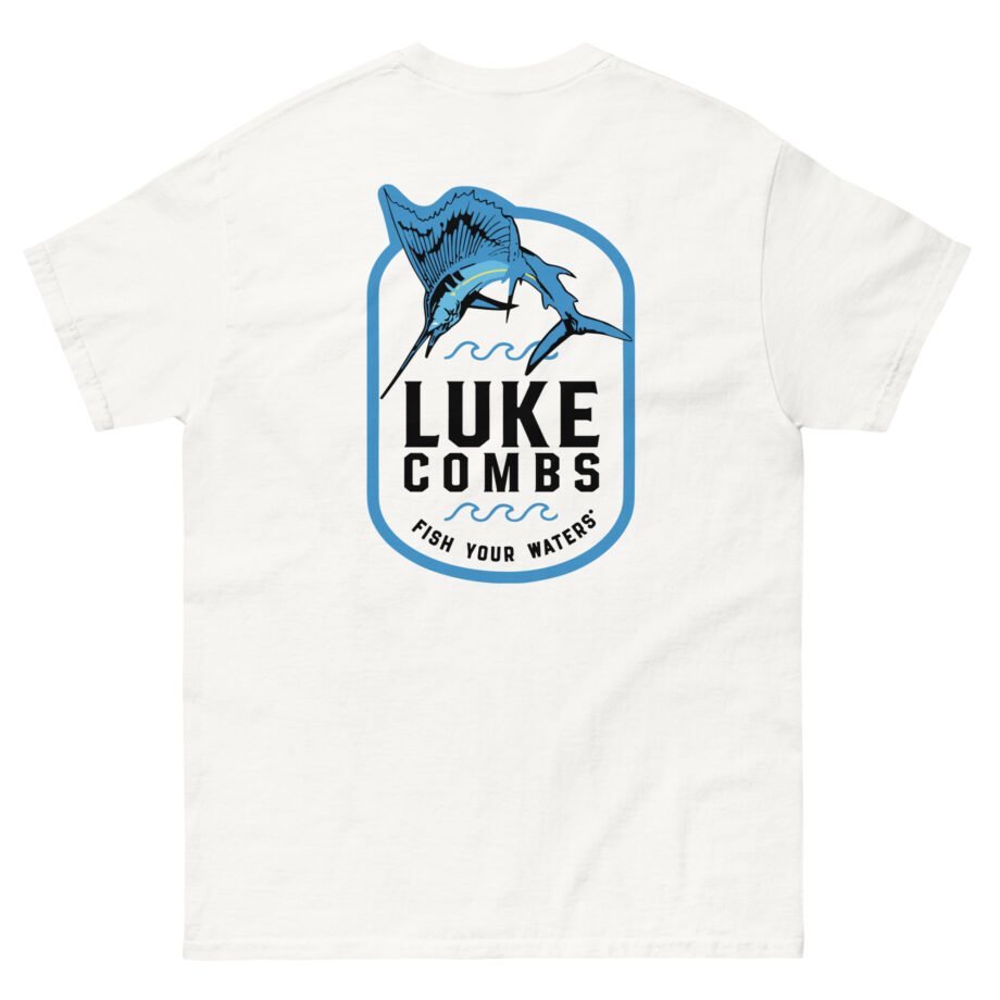 Luke Combs Fish Your Waters Sailfish Unisex classic tee