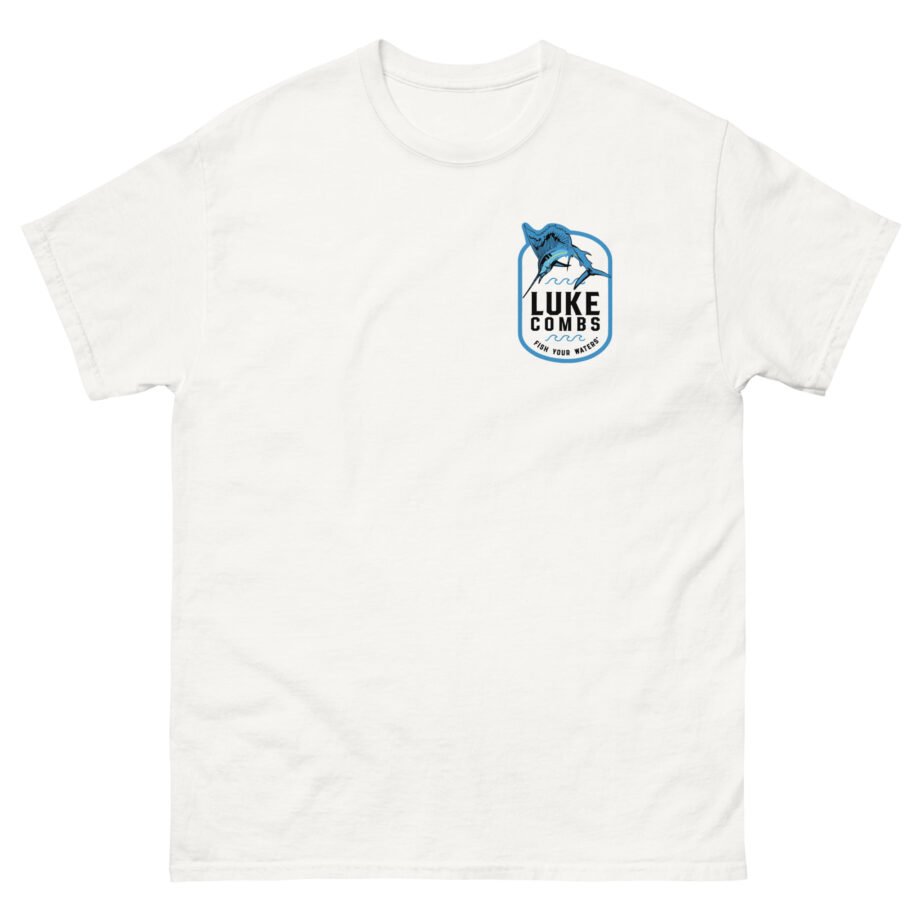 Luke Combs Fish Your Waters Sailfish Unisex classic tee