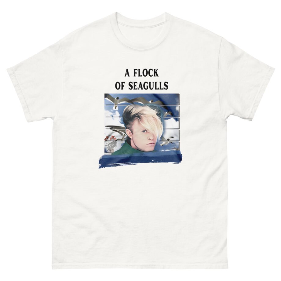 A Flock of Seagulls Birds in Flight Unisex classic tee