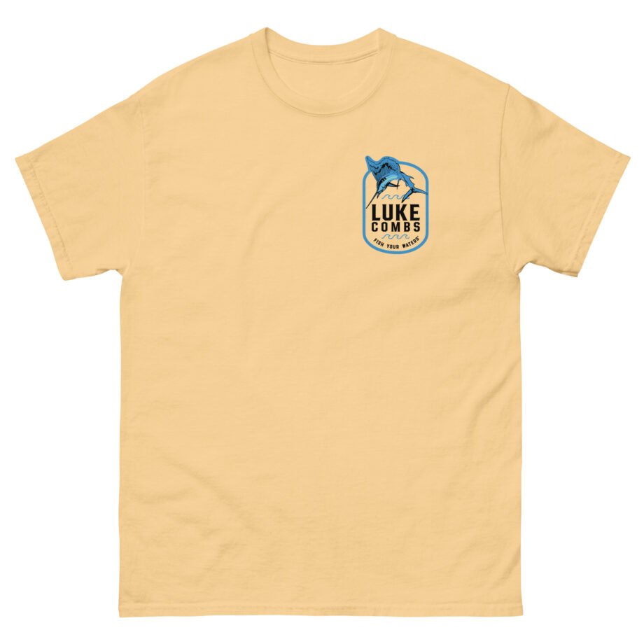 Luke Combs Fish Your Waters Sailfish Unisex classic tee