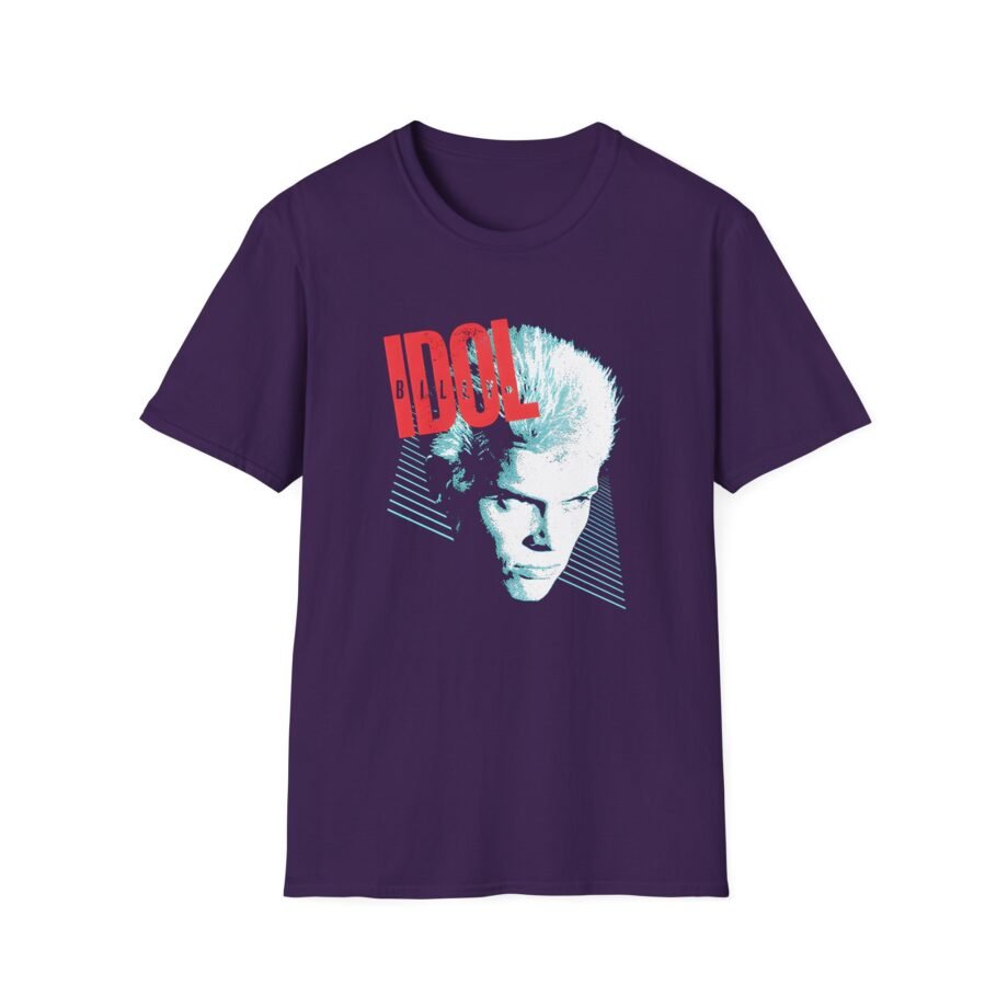 Billy Idol Face Stripes Unisex Softstyle Shirt