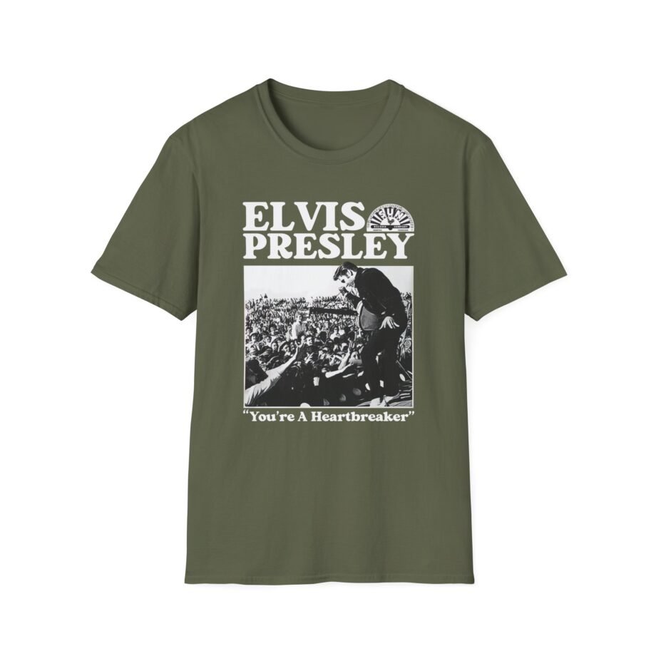 Elvis Heartbreaker Sun Records Unisex Softstyle T-Shirt