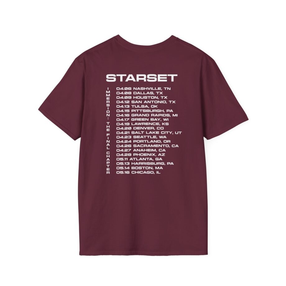 Starset Immersion Red Tour Unisex Softstyle T-Shirt