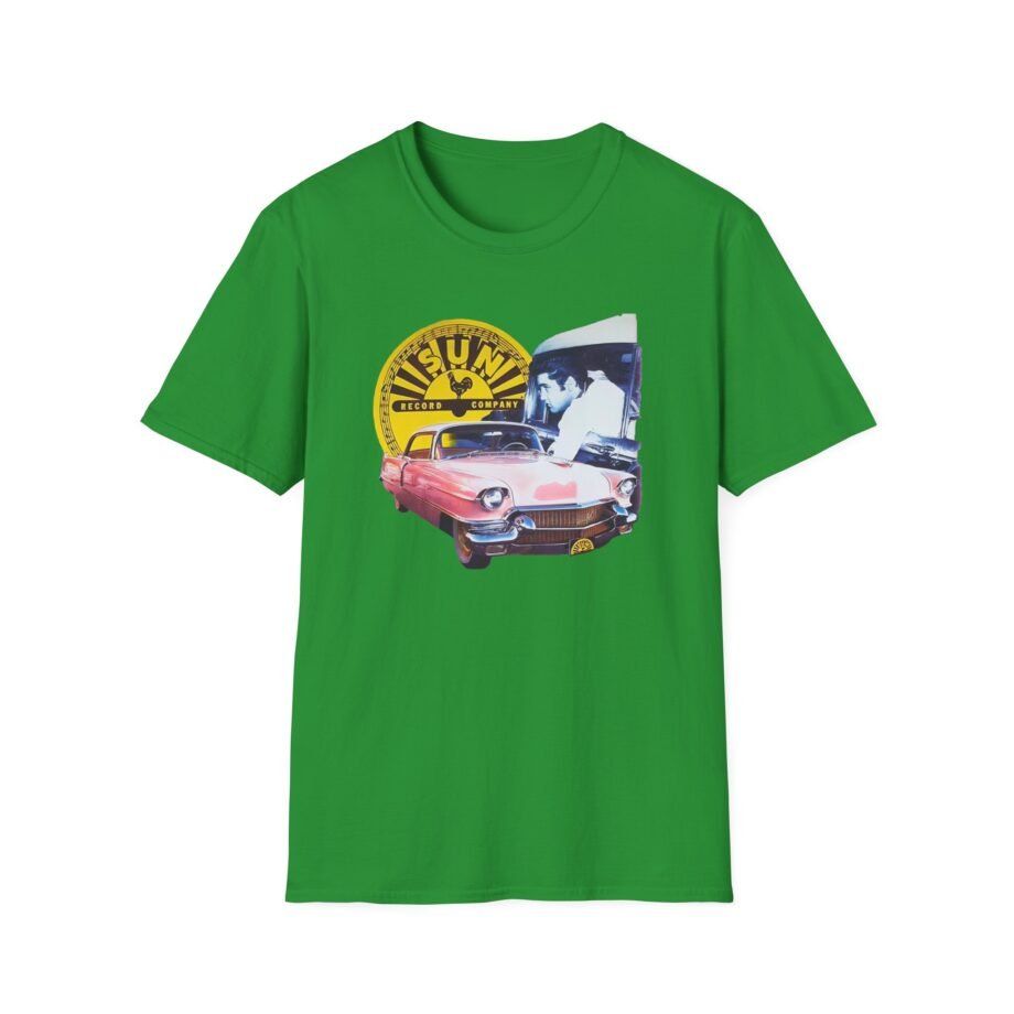 Sun Records Elvis Pink Cadillac Unisex Softstyle T-Shirt