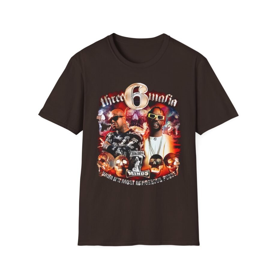 Three 6 Mafia Side 2 Side Unisex Softstyle T-Shirt