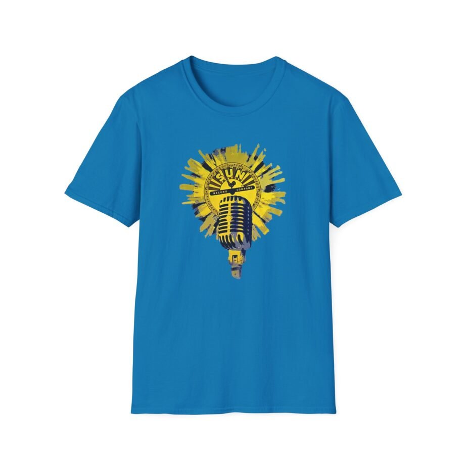 Sun Records Sun Yellow Microphone Unisex Softstyle T-Shirt