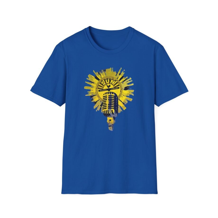 Sun Records Sun Yellow Microphone Unisex Softstyle T-Shirt