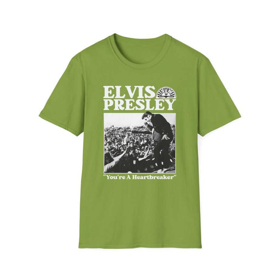 Elvis Heartbreaker Sun Records Unisex Softstyle T-Shirt