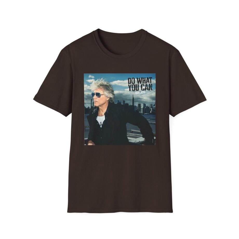 Bon Jovi Do What You Can Portrait Unisex Softstyle T-Shirt