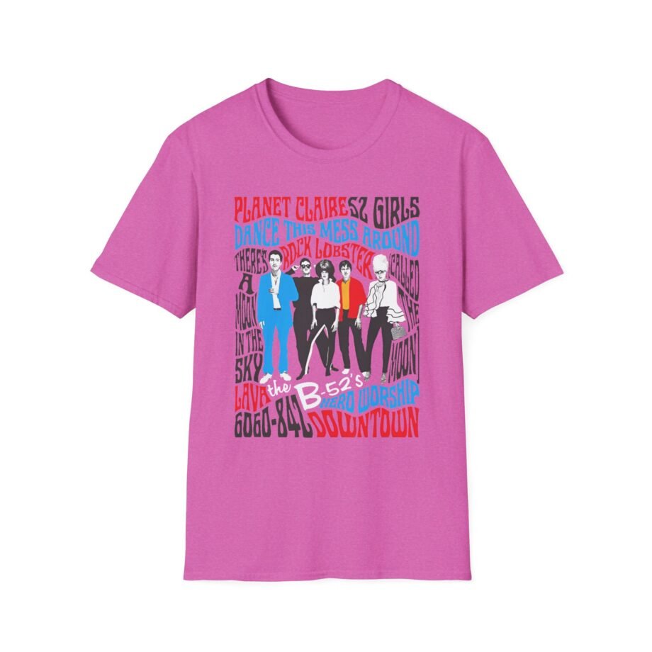 The B 52s Tracklist Unisex Softstyle T-Shirt