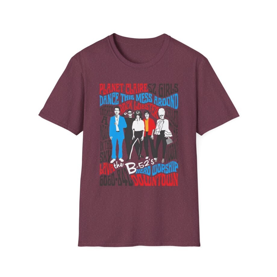 The B 52s Tracklist Unisex Softstyle T-Shirt