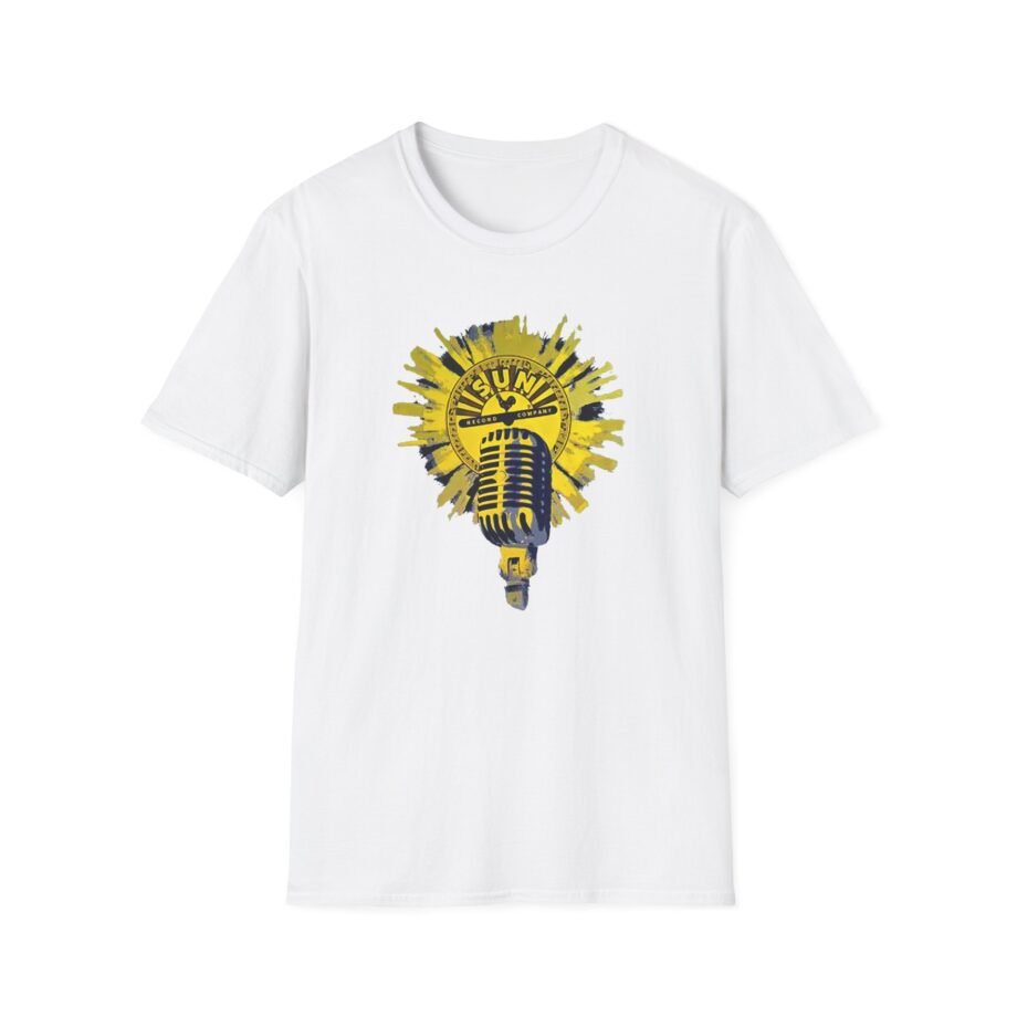 Sun Records Sun Yellow Microphone Unisex Softstyle T-Shirt