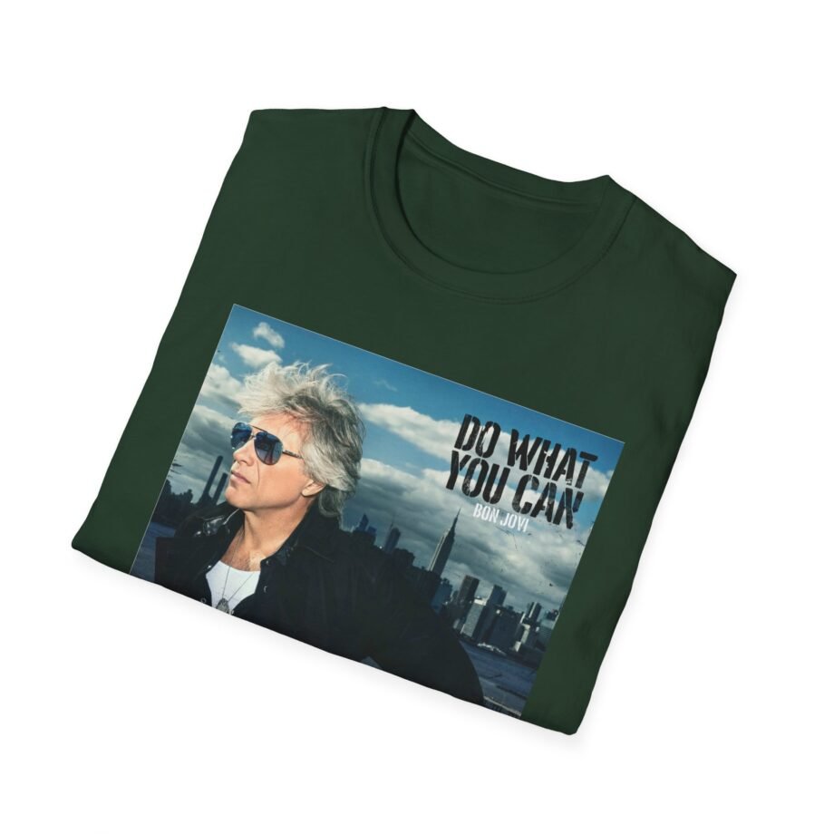 Bon Jovi Do What You Can Portrait Unisex Softstyle T-Shirt