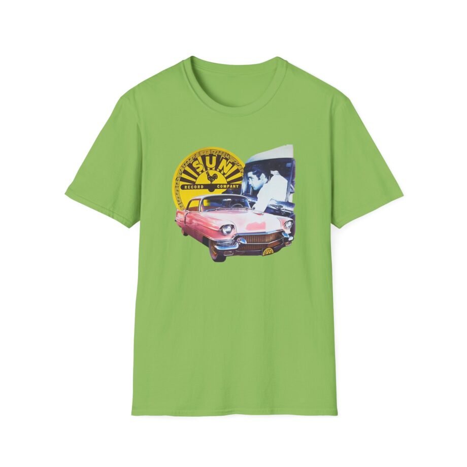 Sun Records Elvis Pink Cadillac Unisex Softstyle T-Shirt