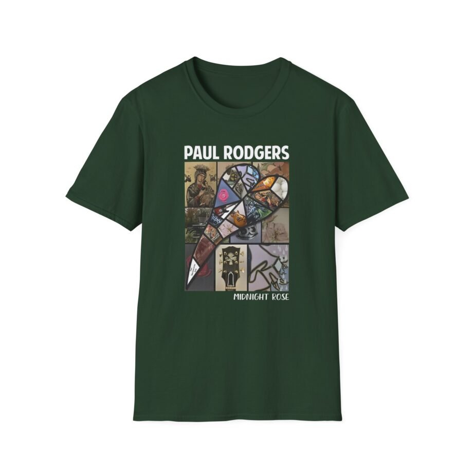 Sun Records Midnight Rose Rectangle Unisex Softstyle T-Shirt