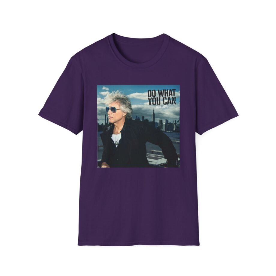 Bon Jovi Do What You Can Portrait Unisex Softstyle T-Shirt