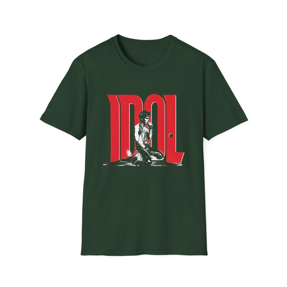 Billy Idol Rebel Yell Kneeling Photo Unisex Softstyle Shirt