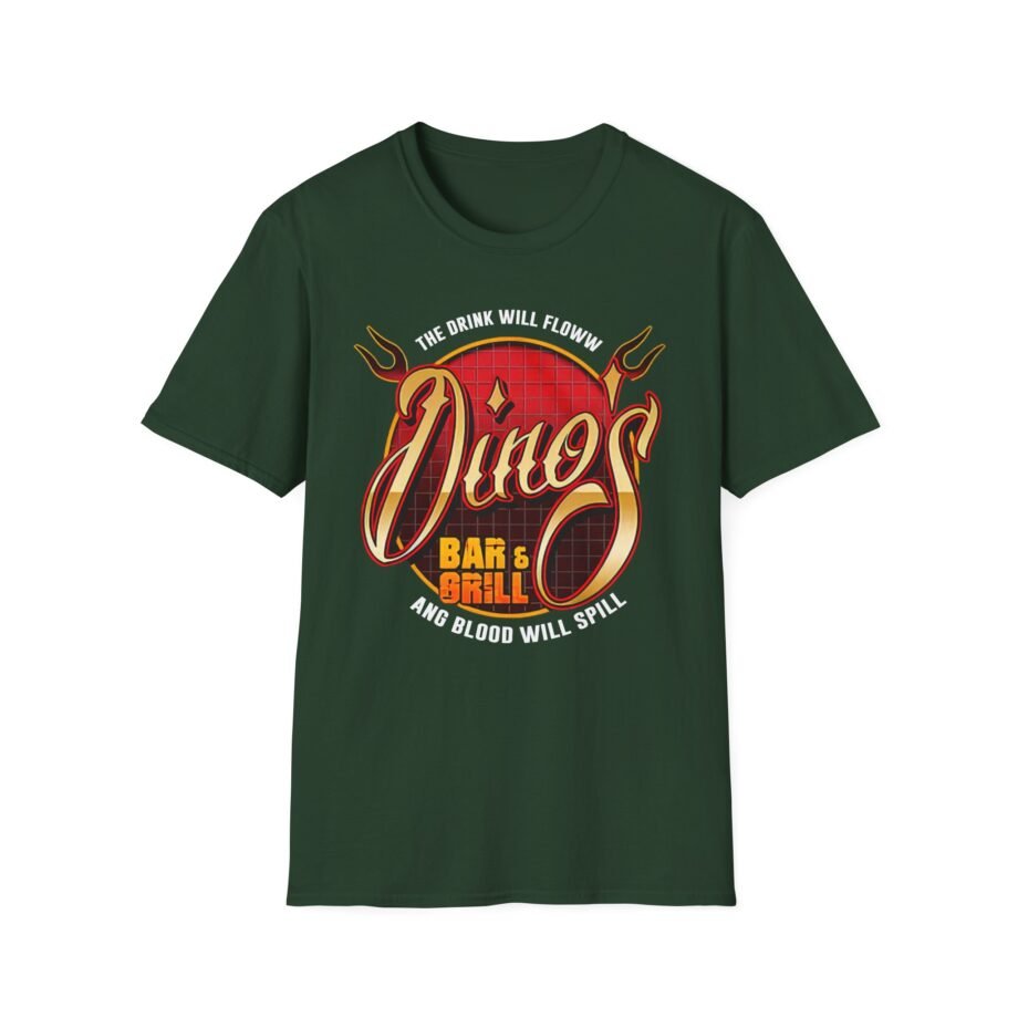 Thin Lizzy Dino's Bar & Grill Unisex Softstyle T-Shirt