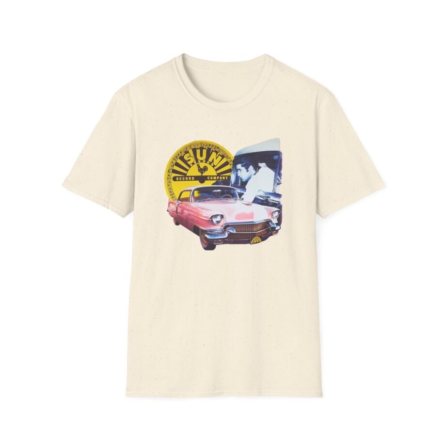 Sun Records Elvis Pink Cadillac Unisex Softstyle T-Shirt
