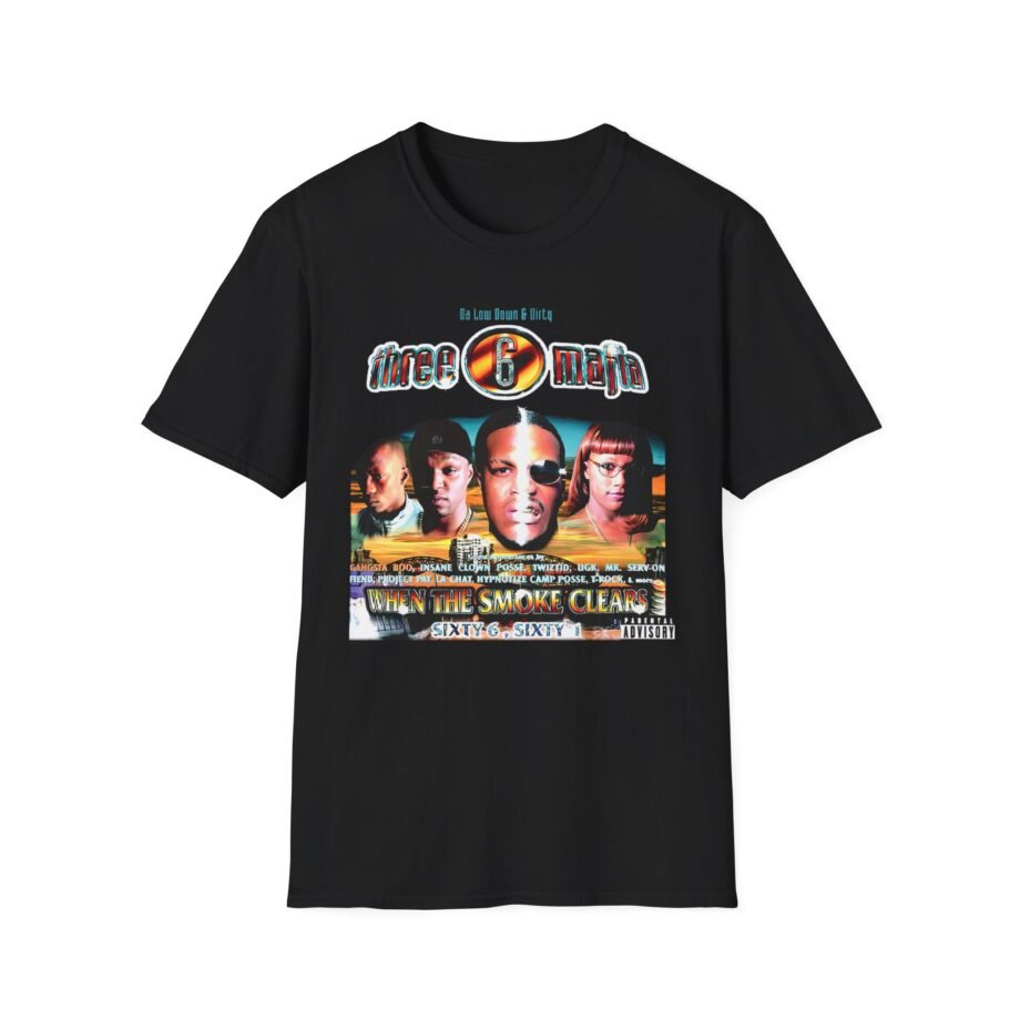 Three 6 Mafia When the Smoke Clears Unisex Softstyle T-Shirt