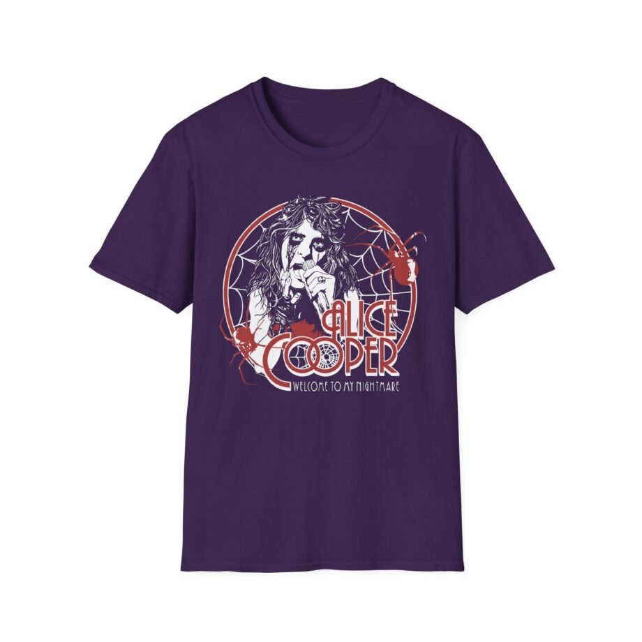 Alice Cooper Welcome to My Nightmare 50th Anniversary Spider Swarm Unisex Softstyle T-Shirt
