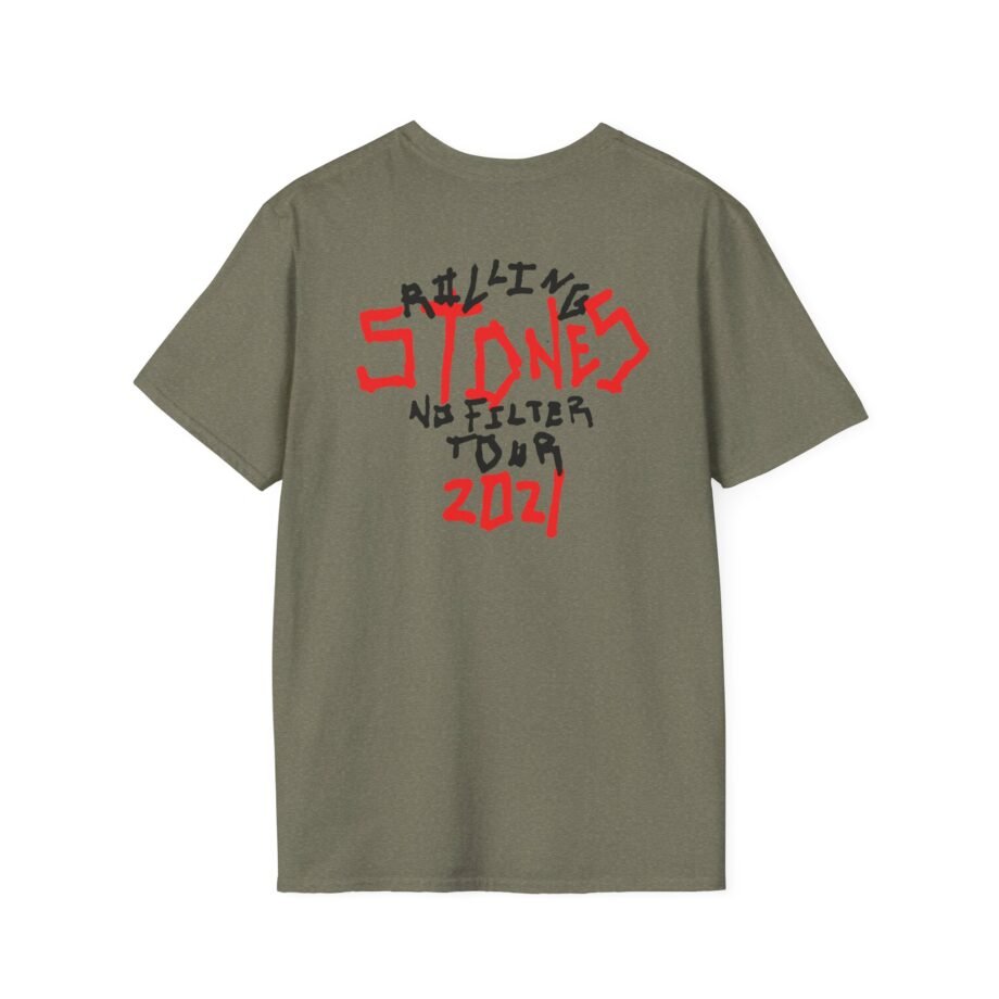 RS No Filter Hand Drawn Tongue Unisex Softstyle T-Shirt