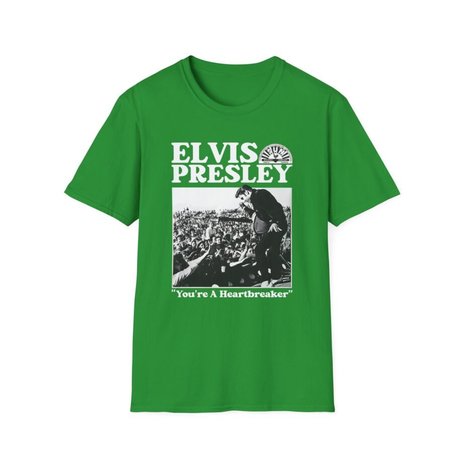 Elvis Heartbreaker Sun Records Unisex Softstyle T-Shirt