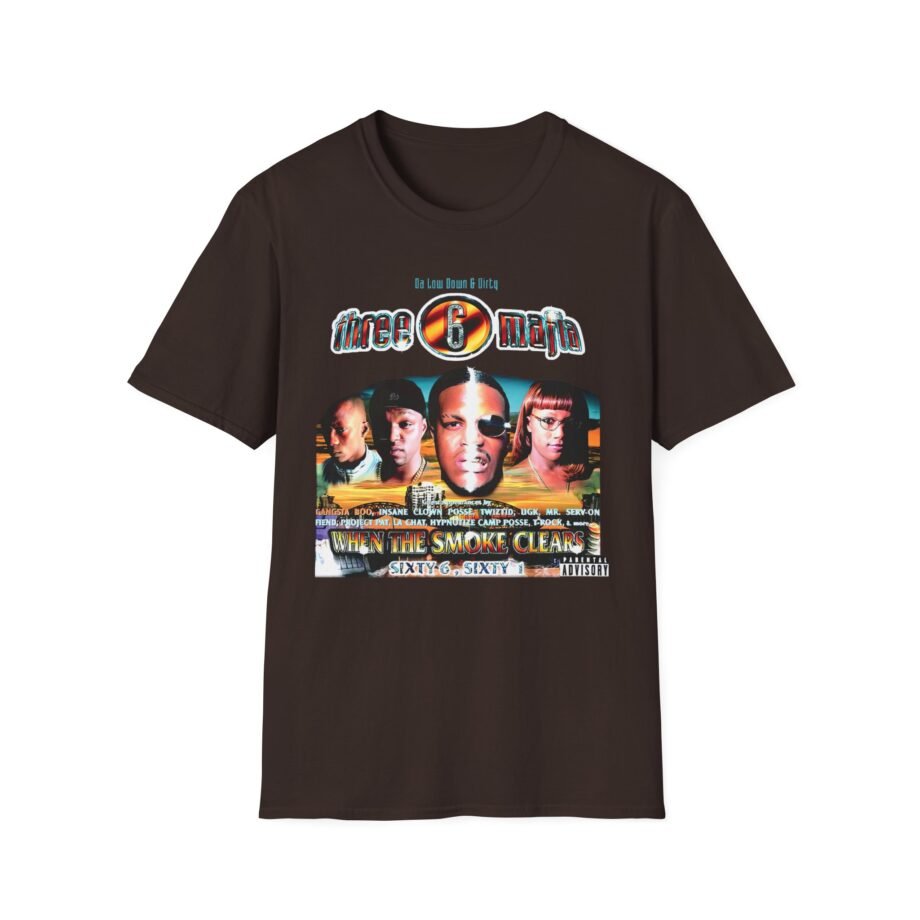 Three 6 Mafia When the Smoke Clears Unisex Softstyle T-Shirt