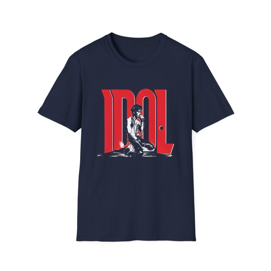 Billy Idol Rebel Yell Kneeling Photo Unisex Softstyle Shirt