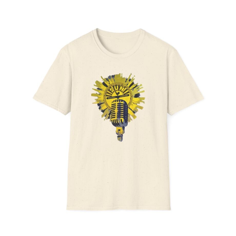 Sun Records Sun Yellow Microphone Unisex Softstyle T-Shirt