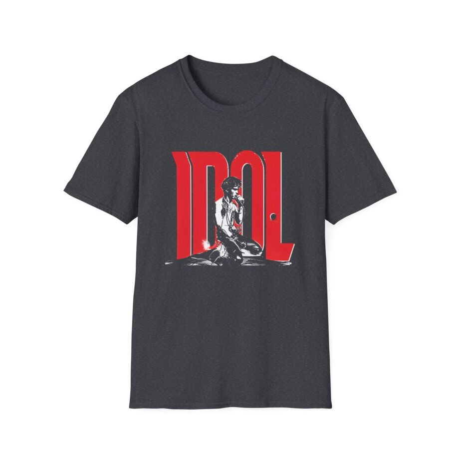 Billy Idol Rebel Yell Kneeling Photo Unisex Softstyle Shirt