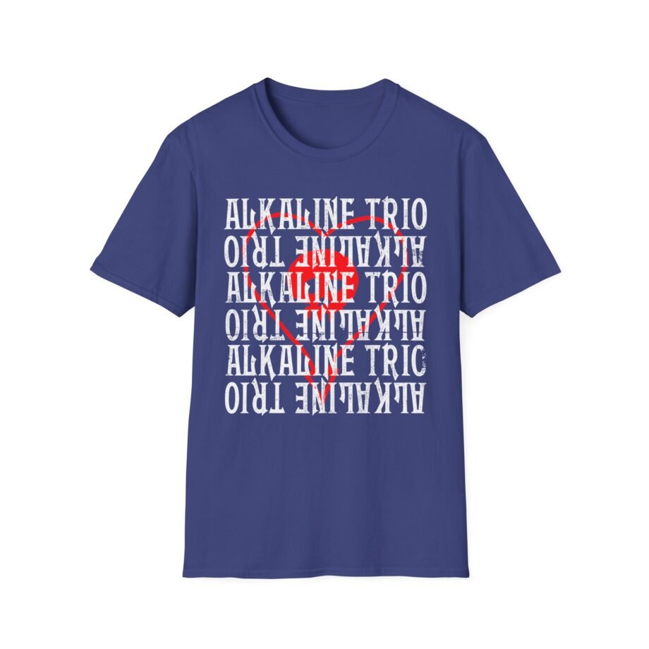 Alkaline Trio Heartskull Repeat Logo Unisex Softstyle T-Shirt