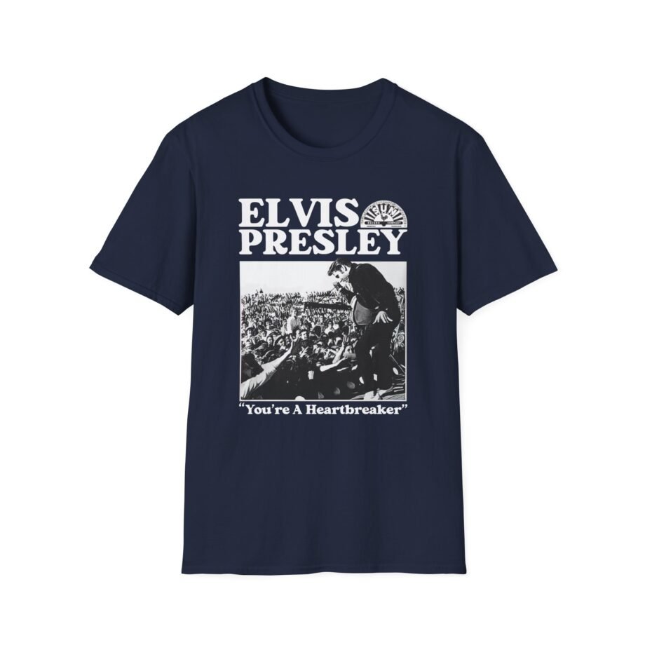 Elvis Heartbreaker Sun Records Unisex Softstyle T-Shirt