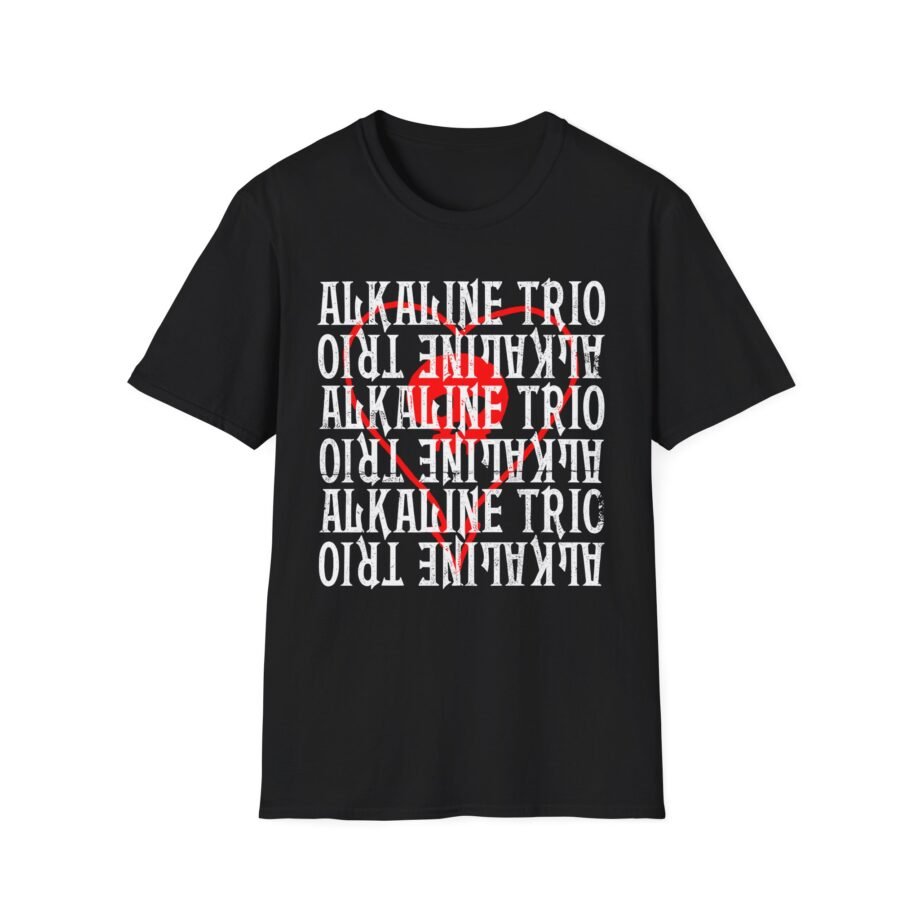 Alkaline Trio Heartskull Repeat Logo Unisex Softstyle T-Shirt