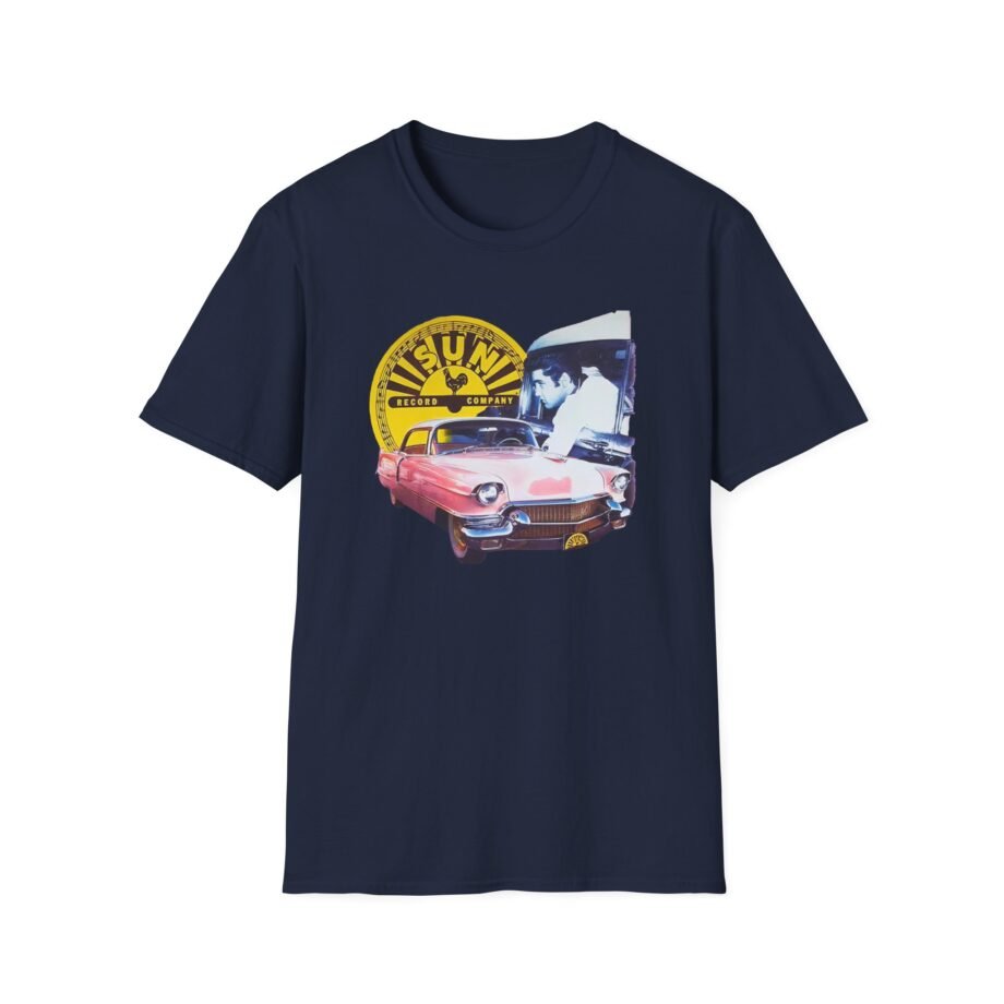 Sun Records Elvis Pink Cadillac Unisex Softstyle T-Shirt