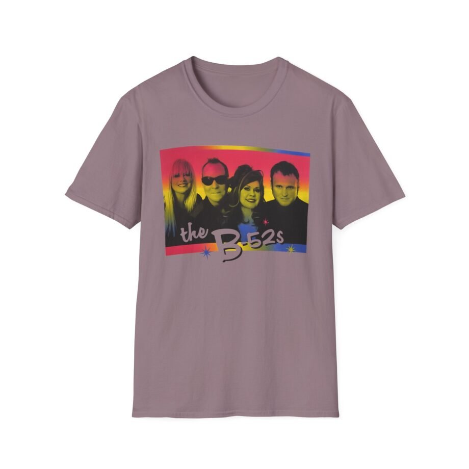 The B 52s Group Photo Love Shack Rainbow  Unisex Softstyle T-Shirt