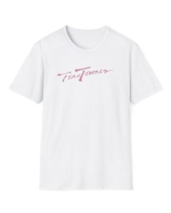 Tina Turner Cursive Script Unisex Softstyle T-Shirt