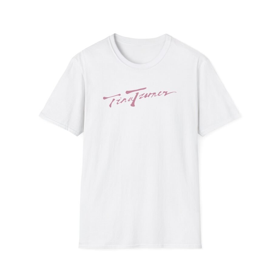 Tina Turner Cursive Script Unisex Softstyle T-Shirt