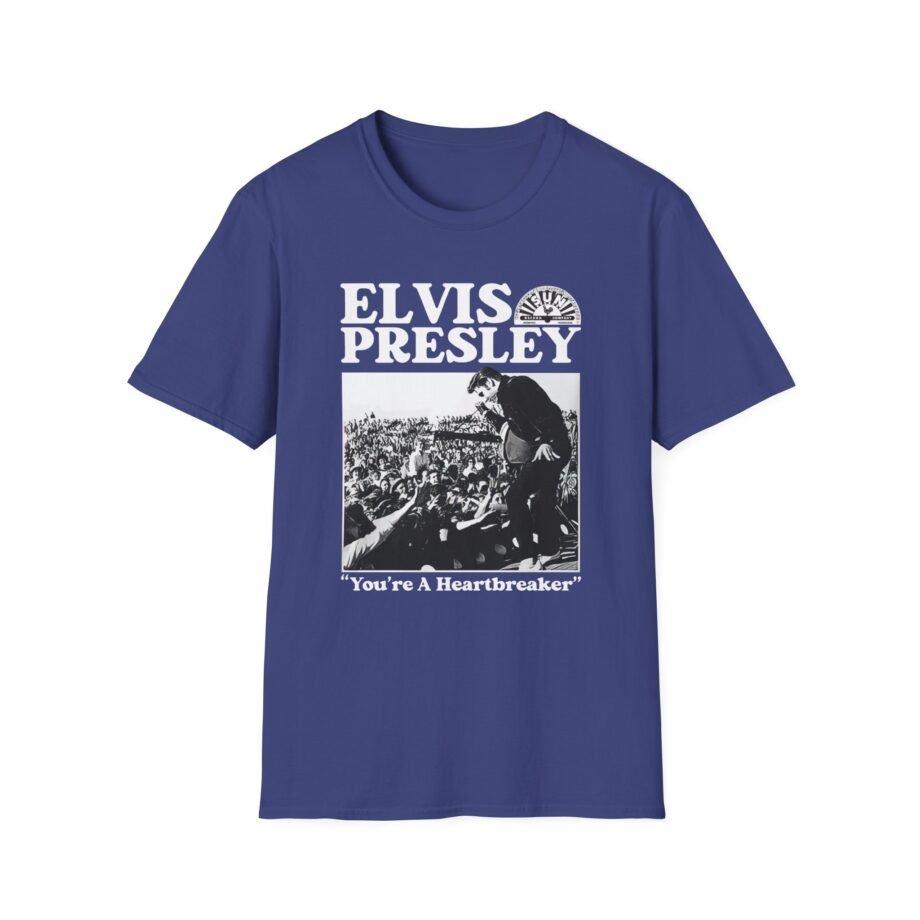 Elvis Heartbreaker Sun Records Unisex Softstyle T-Shirt