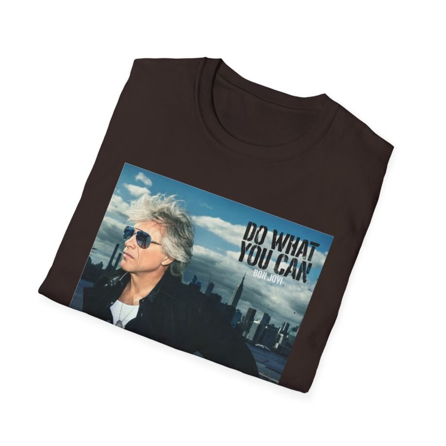 Bon Jovi Do What You Can Portrait Unisex Softstyle T-Shirt
