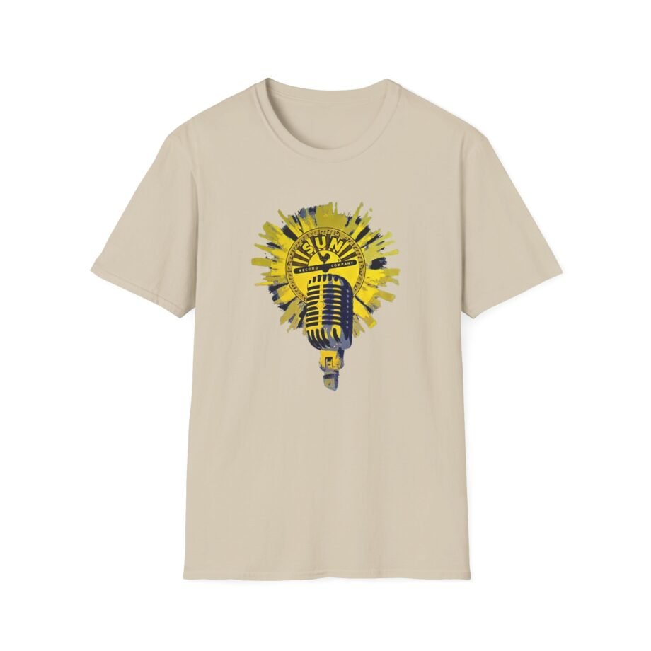 Sun Records Sun Yellow Microphone Unisex Softstyle T-Shirt