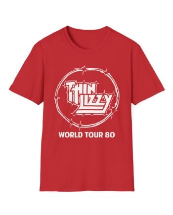 Thin Lizzy World Tour 80 Unisex Softstyle T-Shirt