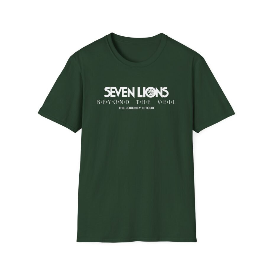Seven Lions Journey Iii Black Tour Date Unisex Softstyle T-Shirt