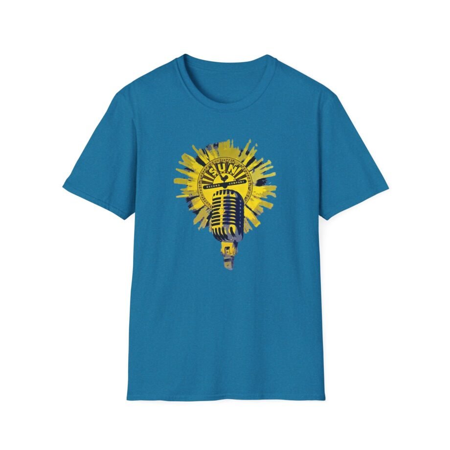 Sun Records Sun Yellow Microphone Unisex Softstyle T-Shirt