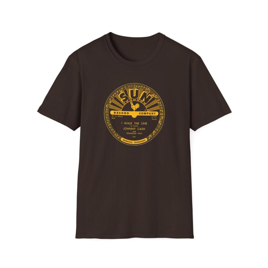 Sun Records Johnny Cash Walk the Line Unisex Softstyle T-Shirt