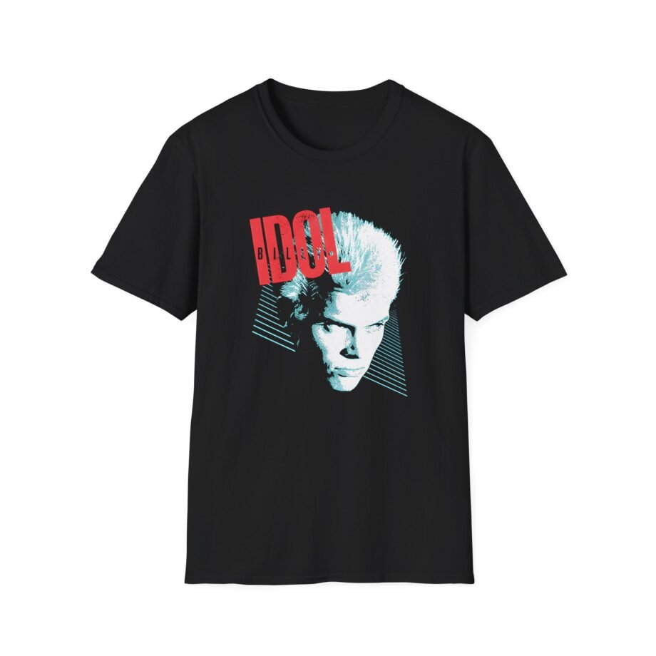 Billy Idol Face Stripes Unisex Softstyle Shirt