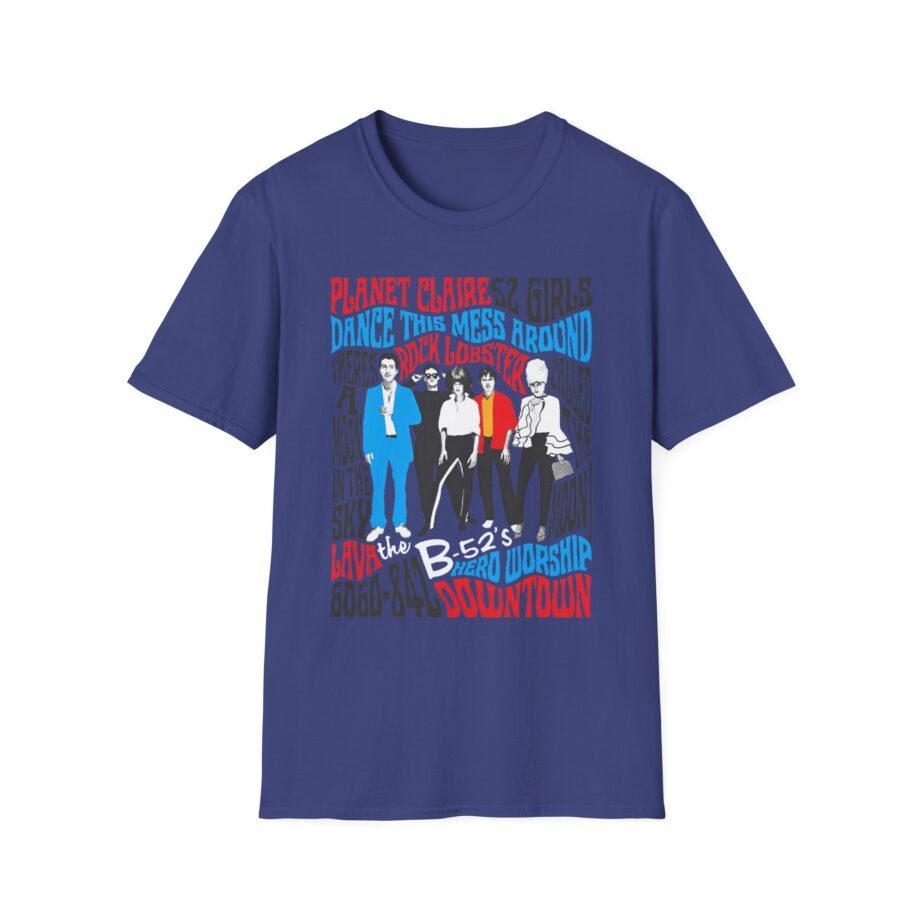 The B 52s Tracklist Unisex Softstyle T-Shirt