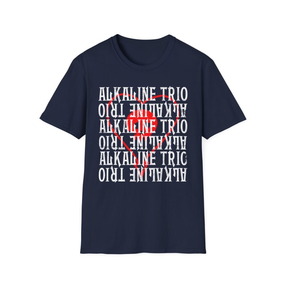 Alkaline Trio Heartskull Repeat Logo Unisex Softstyle T-Shirt