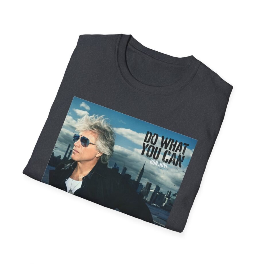 Bon Jovi Do What You Can Portrait Unisex Softstyle T-Shirt